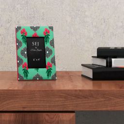 sej by nisha gupta Floral Print Rectangle Photo Frame image 1
