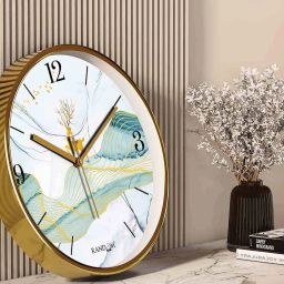 random Printed Tic-Toc Movement Wall Clock image 1