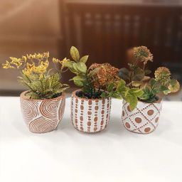 umai Set of 3 Artificial Plants with Pots image 1