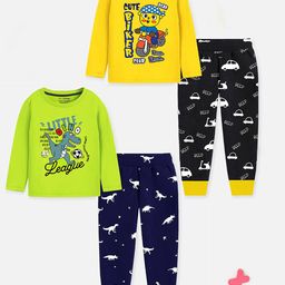trampoline Pack of 2 Graphic Print Sets with Full Sleeves image 1