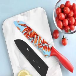 umai Leaf Print Stainless Steel Sharp Chef Knife image 1