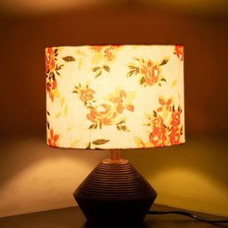 devansh Floral Print Table Lamp with Shade   image 1