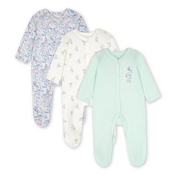 mothercare Pack of 3 Printed Sleepsuits image 1