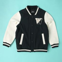 wotnot by azorte Colourblock Varsity Jacket image 1