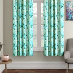 cortina eyelet curtain Set of 2 Window Curtains image 1