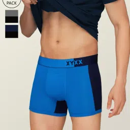 xyxx Pack of 3 Colourblock Trunks with Branding image 1