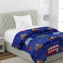 hosta homes Printed Single Comforter with Microfiber Fill image 1