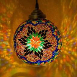 homesake Moroccan Mosaic Globe Pendant Ceiling Light image 1