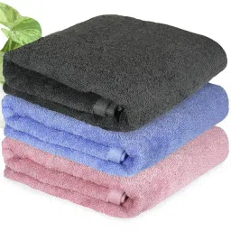 heelium Pack of 3 Rectangular Shape Bamboo Bath Towels image 1