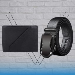 kastner Textured Belt with Bi-Fold Wallet image 1