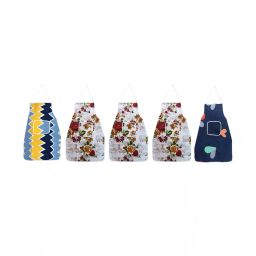 aazeem Set of 5 Printed Aprons with Front Pocket image 1