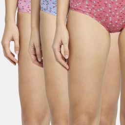 red rose Pack of 3 Micro-Print Hipsters image 1
