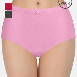 amante Pack of 3 Full Coverage High-Rise Inner Elastic Full Brief Panties - PPK53005 image 1