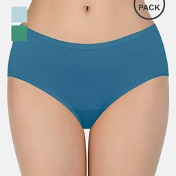 amante Pack of 3 Three-Fourth Coverage Low-Rise Hipster Panties - PPK43001 image 1