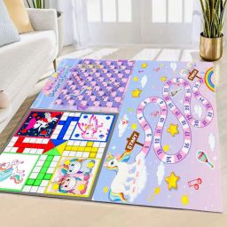 muren 3 in 1 Games Printed Circus Reversible Rug 4' x 4' image 1