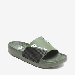 adda Slip-On Slides with Embossed Logo image 1
