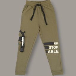jumping joey Typographic Print Joggers with Drawstring Waist image 1