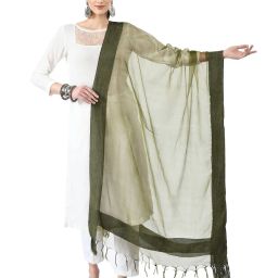a r silk dupatta hub Dupatta with Tassels image 1