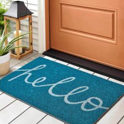 home centre Typographic Print Rectangular Doormat 23" x 15" image 1