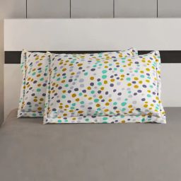 home centre Set of 2 Geometric Print Pillow Covers 27" x 16" image 1