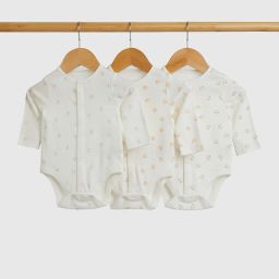 mothercare Infants Pack of 3 Printed Bodysuits image 1