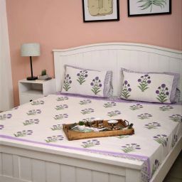 ambiya Double Bedsheet with 2 Pillow Covers image 1
