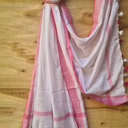 molcha by babita singh Dupatta with Tassels image 1