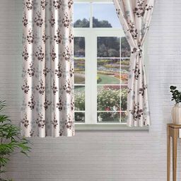 cortina eyelet curtain Set of 2 Printed Window Curtains image 1
