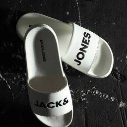 jack & jones Men Brand Print Open-Toe Slides image 1