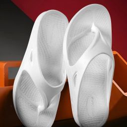 red tape Men Typographic Print Round-Toe T-Straped Flip-Flops image 1