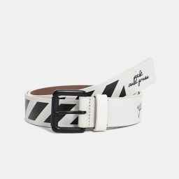 jack & jones Typographic Print Belt with Tang-Buckle Closure image 1