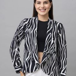 purys Women Printed Front-Open Shrug image 1