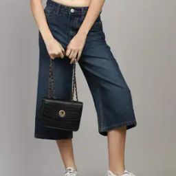 Shein Below the Knee Denim Shorts with Pockets-image-8