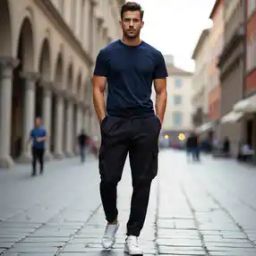 Shein Side Cargo Flap Pockets Solid Sporty Elasticated Drawstring Waist Grey Color Straight Trackpants-picture-24