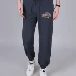 Shein Ankle Length Typographic Print Track Pants-image-59