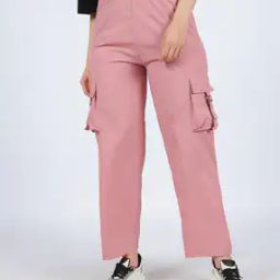 Shein Ankle Length Straight Cargo Track Pants-image-28