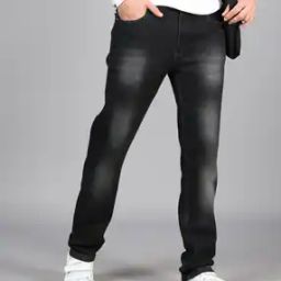 Shein Full Length Fixed Waist Mid Wash Jeans-image-17