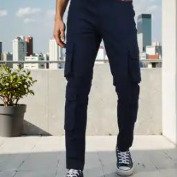 Shein Street Full Length Cargo Trousers with Pockets-image-48