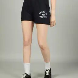 Shein High Rise Typographic Placement Print Mini Shorts-image-47