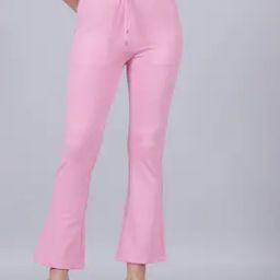 Shein Elasticated Drawstring Waist Bootcut Track Pants-image-85