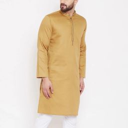even Long Kurta with Button Placket image 2