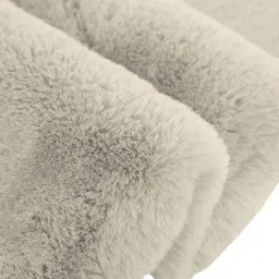 luxehome international Rebbit Fur Rectangle Shape Carpet image 2