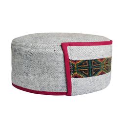 deific Geometric Pattern Kullu Patti Rounded Woolen Hat image 2
