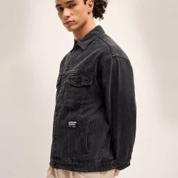 the bear house Men Regular Fit Jacket with Button Closure image 2