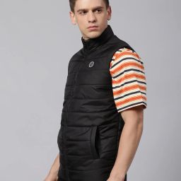 dennislingo premium attire Men Quilted Regular Fit Jacket with Zip-Front image 2
