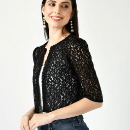 rayware Women Lace Front-Open Shrug image 2