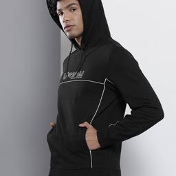 the indian garage co Typographic Print Hoodie with Insert Pockets image 2