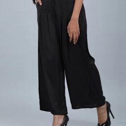 Tailored Fit Palazzos with Insert Pockets image 2