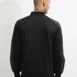 altheory by azorte Button-Down Bomber Jacket with Shoulder Panel image 2