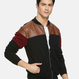campus sutra Colourblock Zip-Front Jacket image 2